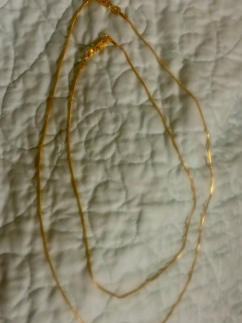 New  2 Gold tone Chain Necklace for Women